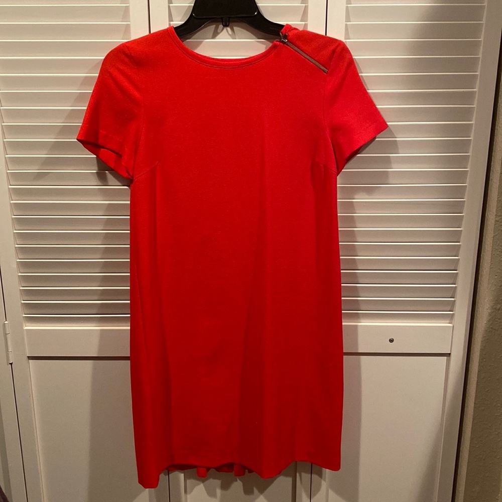 Zara red t-shirt dress